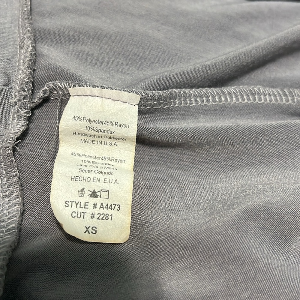 Y2K RARE Forever 21 Uneven Hem High Waisted MIDI A-line Skirt Gray XSmall - Picture 16 of 16